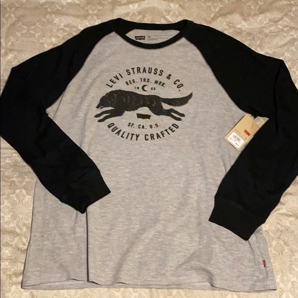 levis waffle crewneck